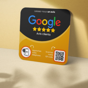 Carte NFC pour Avis Google (Restaurants & Cafés)